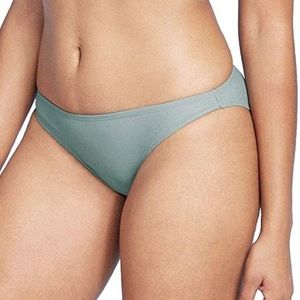 Juniors' Cheeky Bikini Bottom XL- Chambray Green